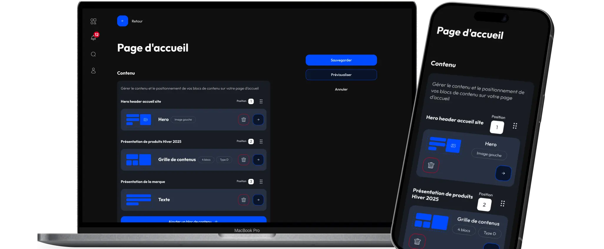 Deux ordinateurs portable affichant la gestion de ressources numériques